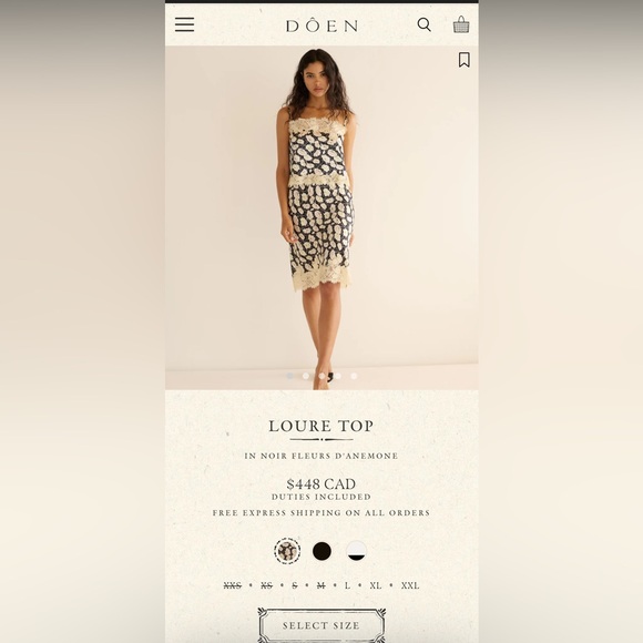 DÔEN LOURE TOP NWOT - Picture 8 of 8